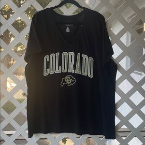 Colorado University Logo V-Neck T-Shirt